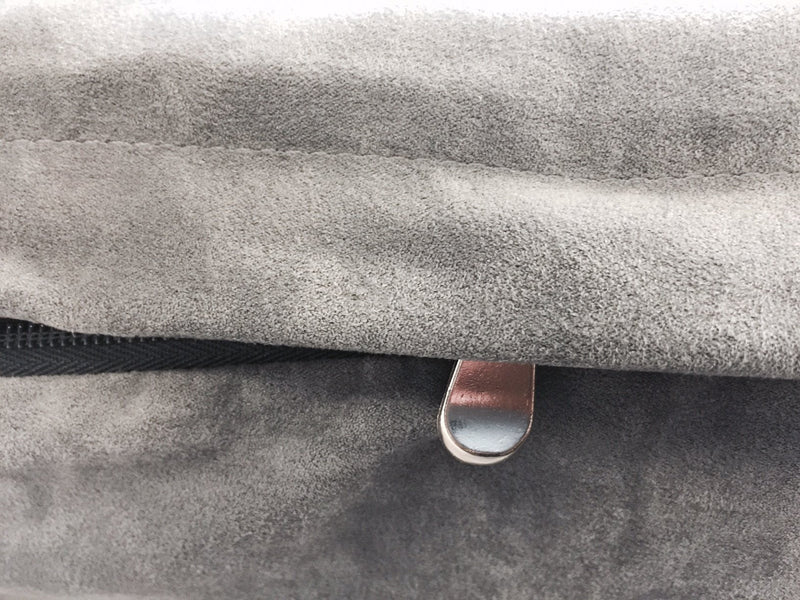 Dogbed4less DIY Durable Gray Microsuede Pet Bed External Duvet Cover and Waterproof Internal Case for Small, Medium to Extra Large Dog - Covers only 47"X29"X4" Extra Large - BeesActive Australia