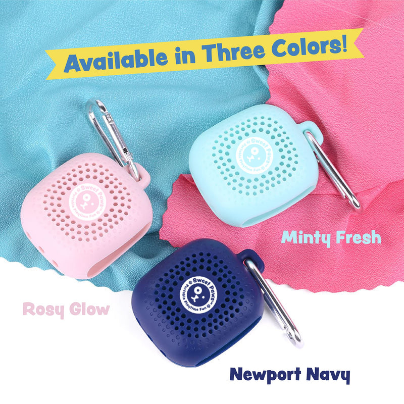 Sweet Paws Microfiber Portable Dog Towels for Drying Dogs - Lightweight Microfiber Super Absorbent Dog Towel - Paw Towel for Small and Medium Dogs - Case Clips onto Leash Or Bag (Newport Navy) Newport Navy (Small) - BeesActive Australia