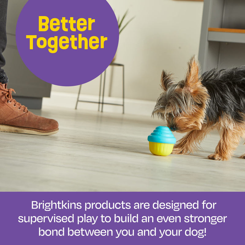 Brightkins Large Cupcake Treat Dispenser - 1 Piece Mental Stimulation Toys for Dogs, Treat Dispenser for Dogs, Multicolor - BeesActive Australia
