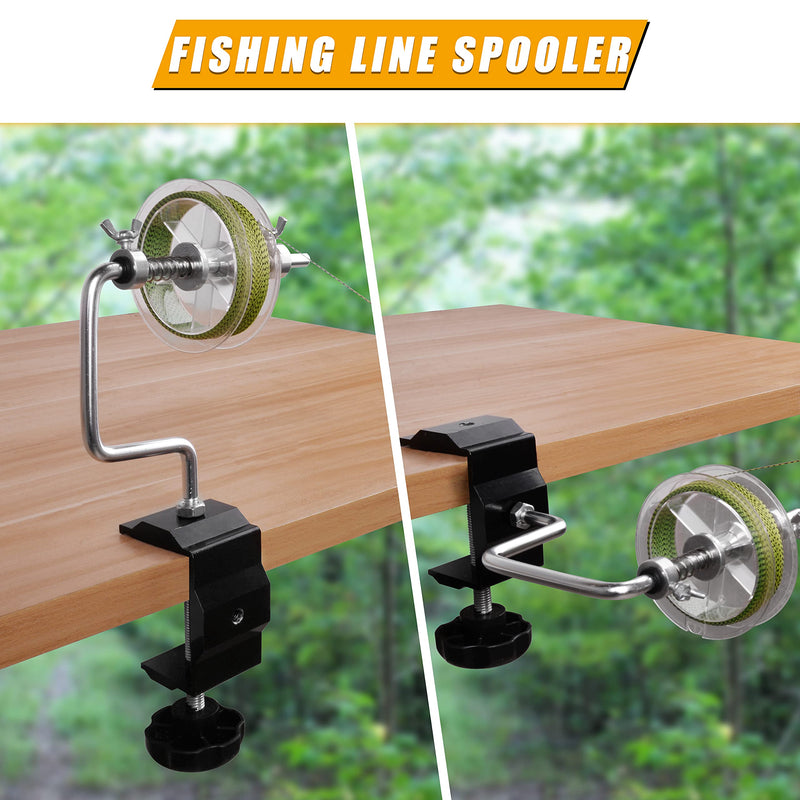 JOGFFDE Fishing Line Spooler Protable Fishing Line Winder Spooler Adjustable Spinning Reel Spool Spooling Station System Multifunctional Stable Spooler Machine Fishing Accessories, Home, Boats - BeesActive Australia
