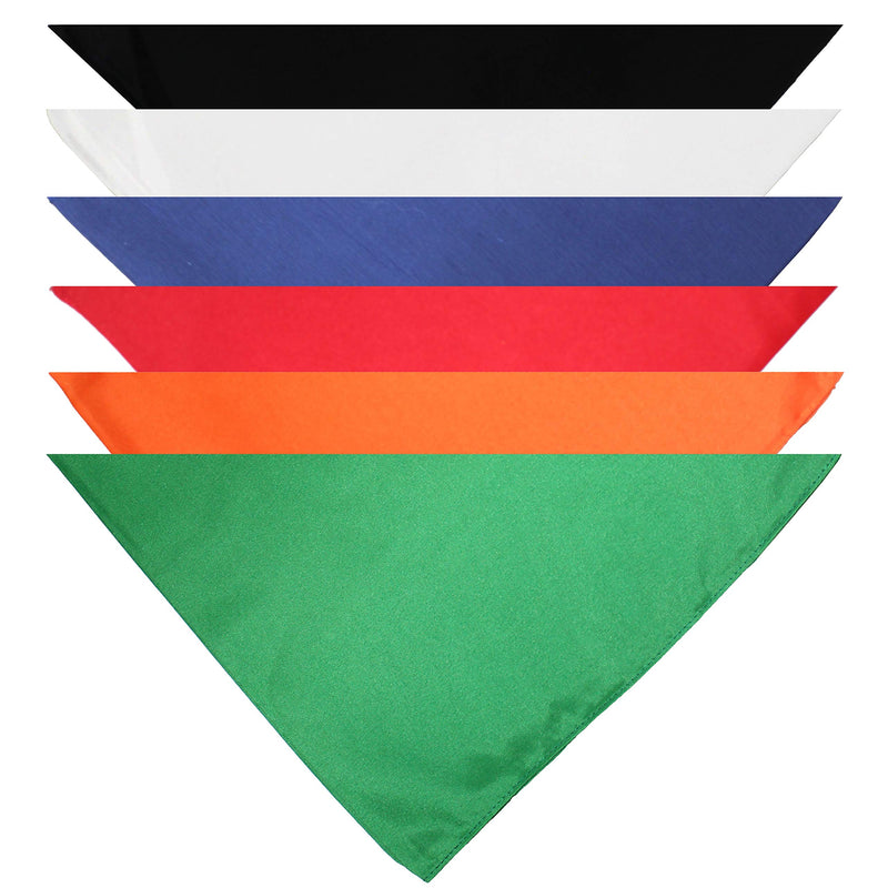 Mechaly Dog Plain Bandanas - 2 Pack - Scarf Triangle Bibs for Small, Medium and Red - BeesActive Australia
