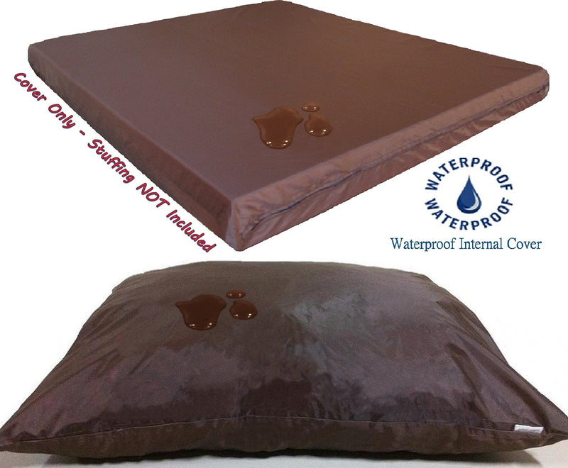 Dogbed4less DIY Durable Gray Microsuede Pet Bed External Duvet Cover and Waterproof Internal Case for Small, Medium to Extra Large Dog - Covers only 47"X29"X4" Extra Large - BeesActive Australia