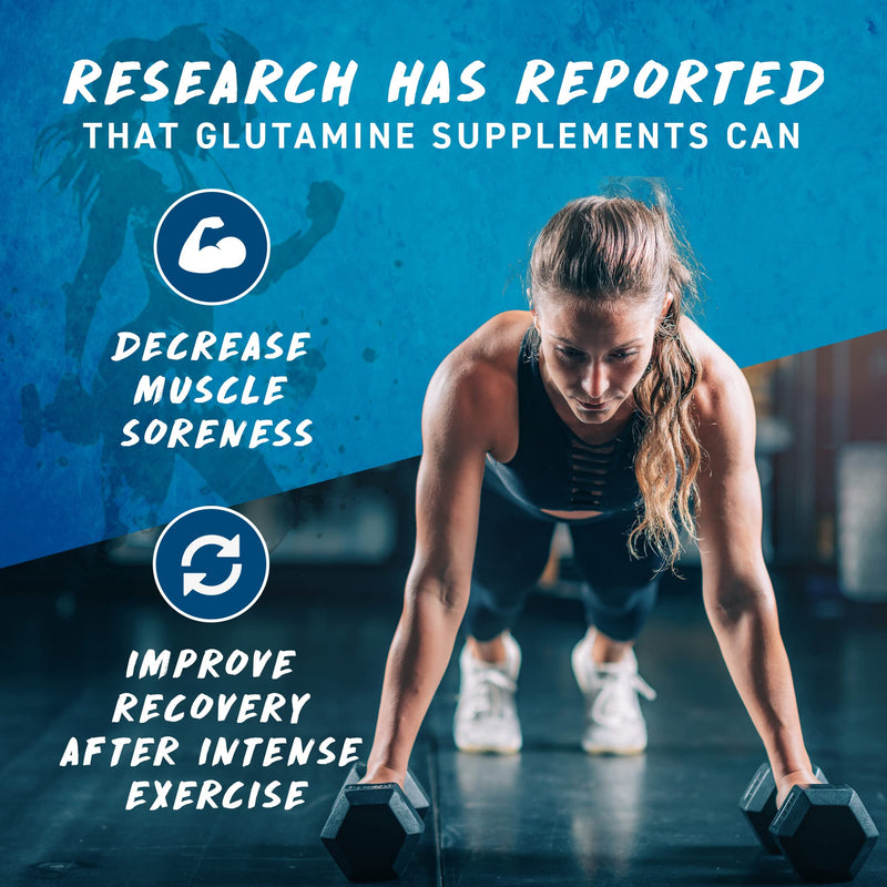 Applied Nutrition L Glutamine Powder - Amino Acid, Muscle Strength & Recovery, Boosts Immune System, Unflavoured (500g - 100 Servings) 500 g (Pack of 1) - BeesActive Australia