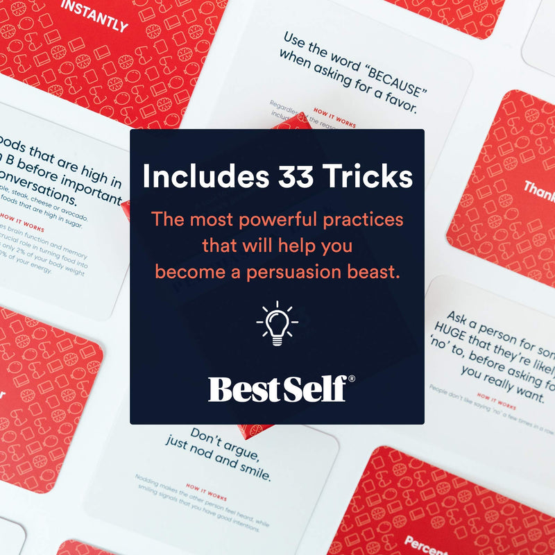 Persuasion Deck by BestSelf ― Powerful Tool to Master Proven Persuasive Tricks and Use Them Confidently to Inspire Change, Co-Creation, and Collaboration ― 33 Persuasion Skill Cards - BeesActive Australia