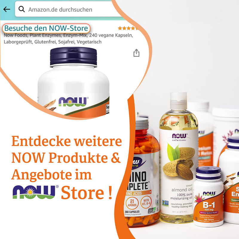 Now Foods, Psyllium Husk Caps, 500mg, 500 Vegan Capsules, Lab-Tested, Gluten Free, SOYA Free, Vegetarian - BeesActive Australia