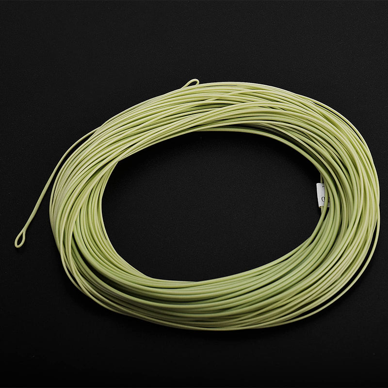 SF Weight Forward Floating Fly line Fly Fishing Line Moss Green 5wt 100FT Front Welded Loop & 5/6wt Fly Fishing Reel with Aluminum Alloy Body - BeesActive Australia