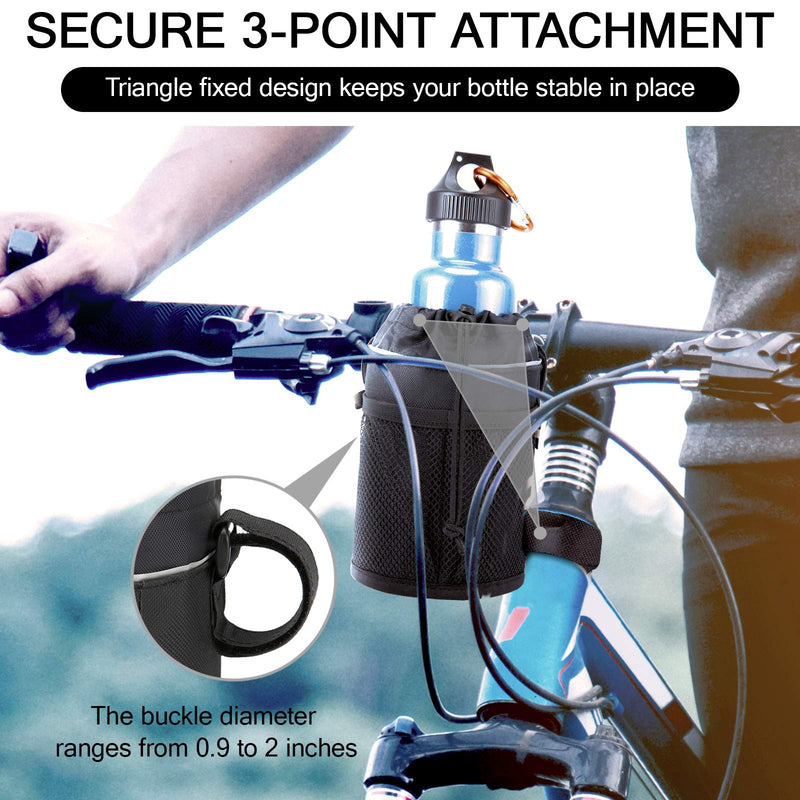 MIZATTO 2 Pack Bike Cup Holder - Water Bottle Holder for Bike, Boat, Scooter, Wheelchair etc - BeesActive Australia