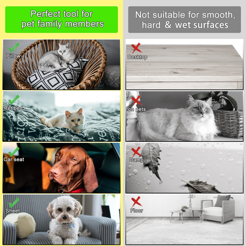 Starkik Upgrade Pet Hair Remover, Dog and Cat Fur Remover for Furniture, Couch, Car Seat, Carpet, Bedding, Reusable Lint Roller, Portable, electrostatic, Bigger, Perfect Pet Fur Removal Tool - BeesActive Australia