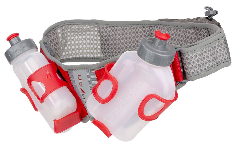 UltrAspire Fusion Hydration Running MBS Waist Belt Pack with Two 8-oz Bottles (Medium: 30- 32" Waist) - BeesActive Australia