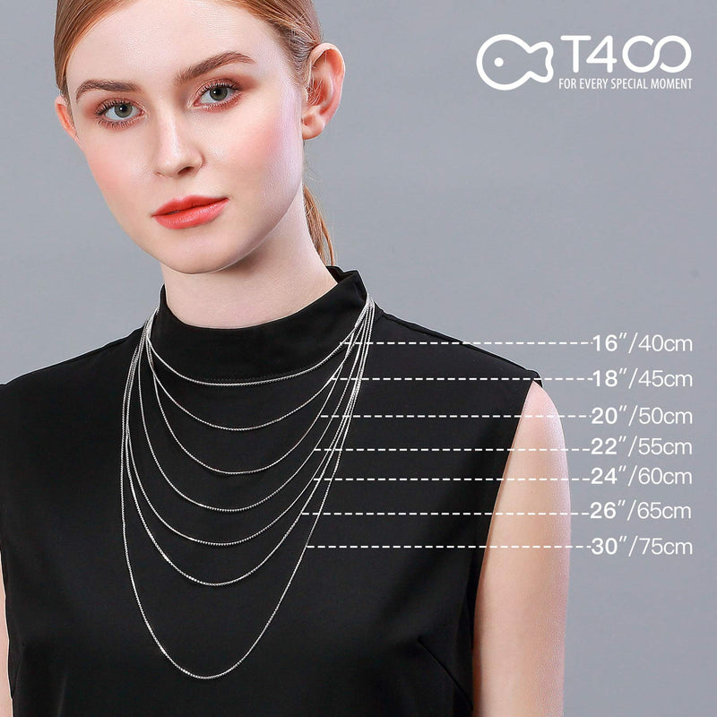 T400 925 Sterling Silver Chain Necklace 1.5mm 1mm Gold Plated Italian Box Chains for Women Men Teens 16 18 20 22 24 26 30 inches 20.0 Inches 1.5mm Silver - BeesActive Australia