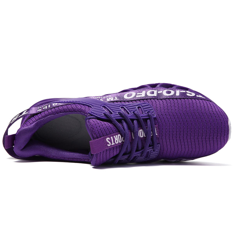 TSIODFO Mens Running Shoes Athletic Walking Sneakers 7 Purple - BeesActive Australia