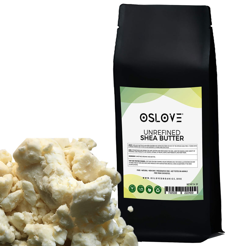 Organic Unrefined Shea Butter 1 LB by Oslove Organics -Raw, African,100% Pure, Non-GMO, Fresh, Rich and Creamy - BeesActive Australia