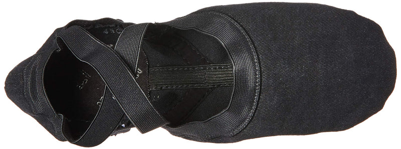 [AUSTRALIA] - Bloch Men's Dance Synchrony Split Sole Stretch Canvas Ballet Slipper/Shoe, Black, 11 D US 