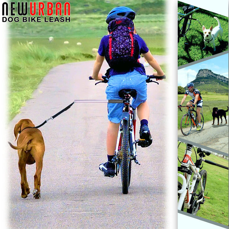NEWURBAN - Dog Bike Leash - Easy Installation Removal - Hand Free Dog Bicycle - Exerciser Leash - for Exercising - Training Jogging - Cycling and Outdoor - Safe with Pets - BeesActive Australia