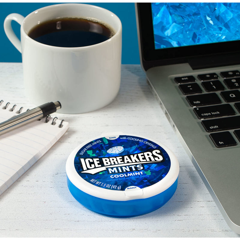 ICE BREAKERS Sugar Free Mints, Coolmint, 1.5 Ounce (Pack of 8) - BeesActive Australia