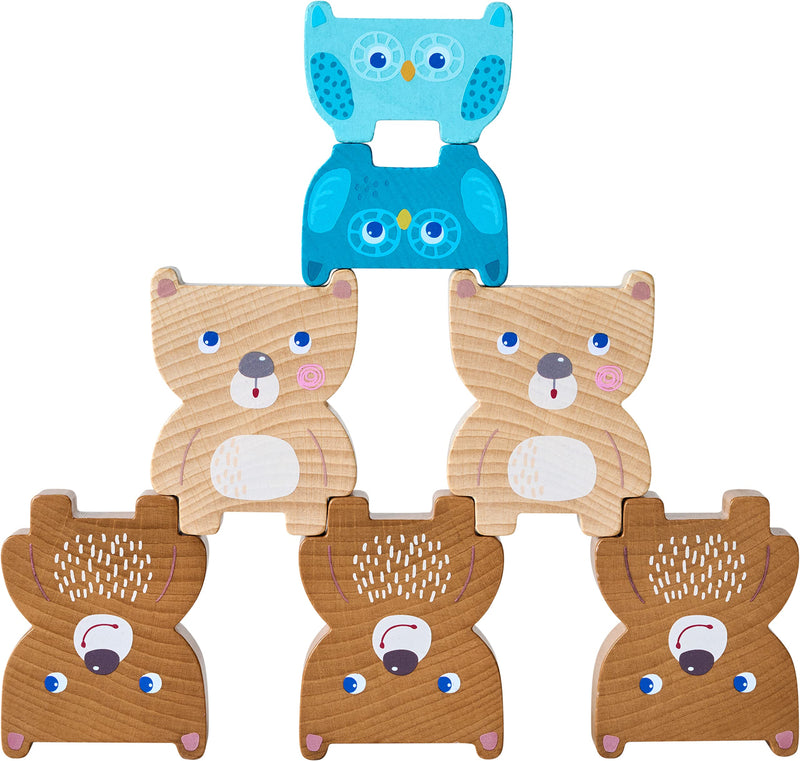 HABA Forest Friends Chunky Wooden Stacking Toy (Made in Germany) - BeesActive Australia