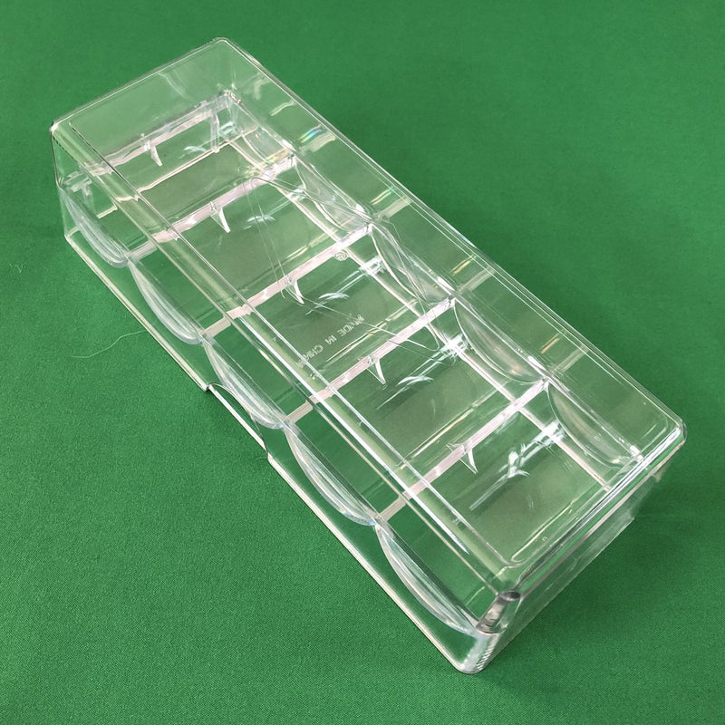 Yuanhe Clear Acrylic Poker Chip Rack with Cover-Holds 100 Chips 1pc per order - BeesActive Australia