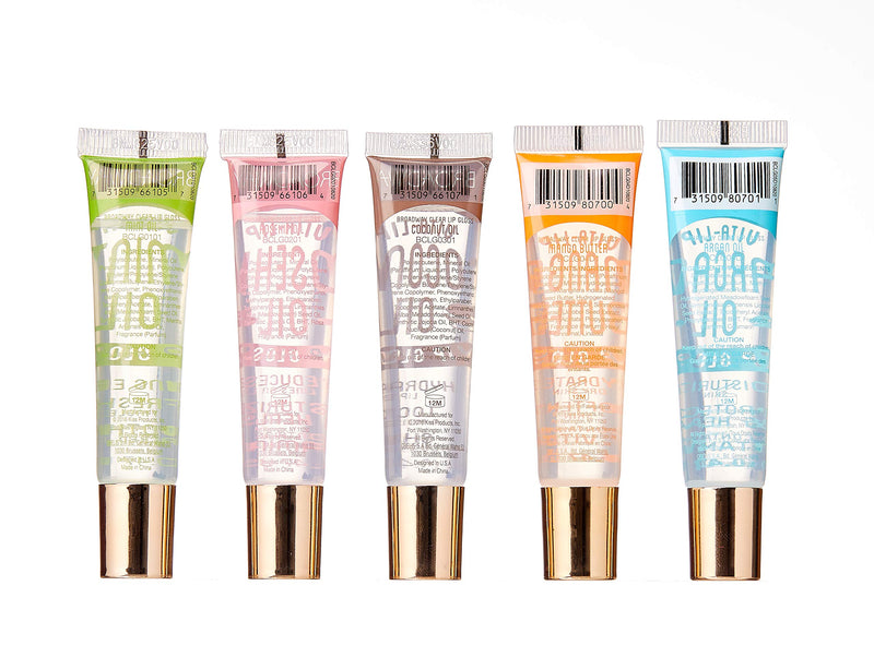 [ 5 PACK ] Broadway Vita-Lip Gloss. Mint Oil & Coconut Oil & Rosehip Oil & Mango Butter & Argan Oil - BeesActive Australia