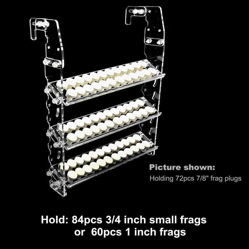 Reefing Art Vertical Frag Rack Holds up to 84 Coral frag Plugs Hang on Back (Large) - BeesActive Australia