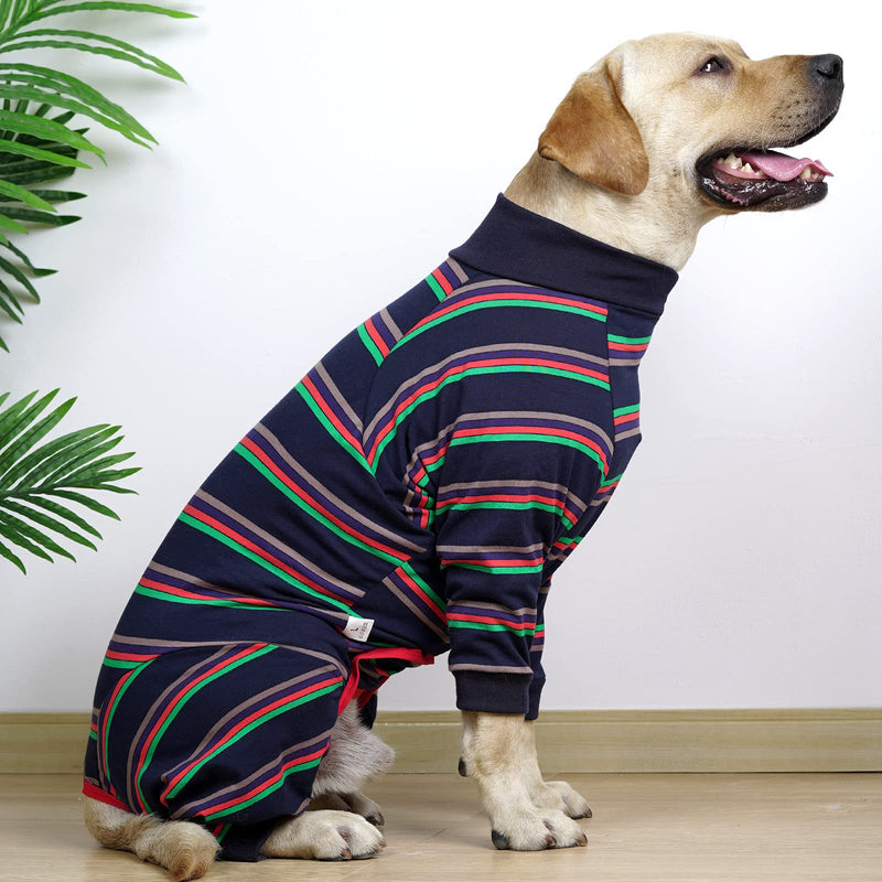 Dog Recovery Suit Abdominal Wound After Surgery Wear Prevent Licking Wounds E-Collar & Cone Alternatives Postoperative Shirt Dog Pajamas Long Sleeve Prevent Shedding X-Large (Pack of 1) Blue - BeesActive Australia