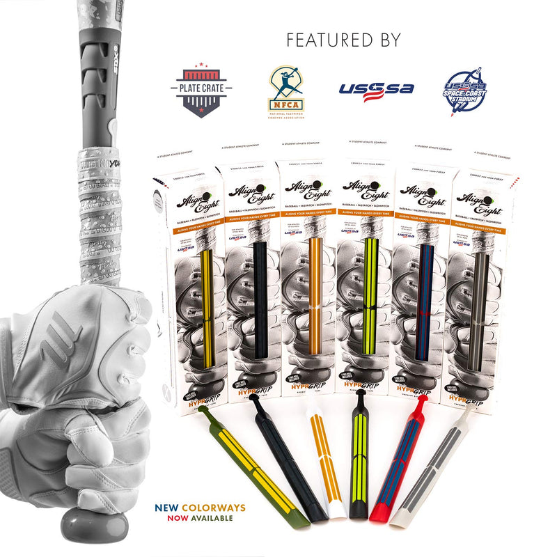 [AUSTRALIA] - Firsty Align Eight - The Next Generation in Custom Bat Grip Performance - Baseball, Softball, Fastpitch, Slowpitch - Powered by USSSA - Training & in-Game Play - High School & NCAA Approved TheDrip 