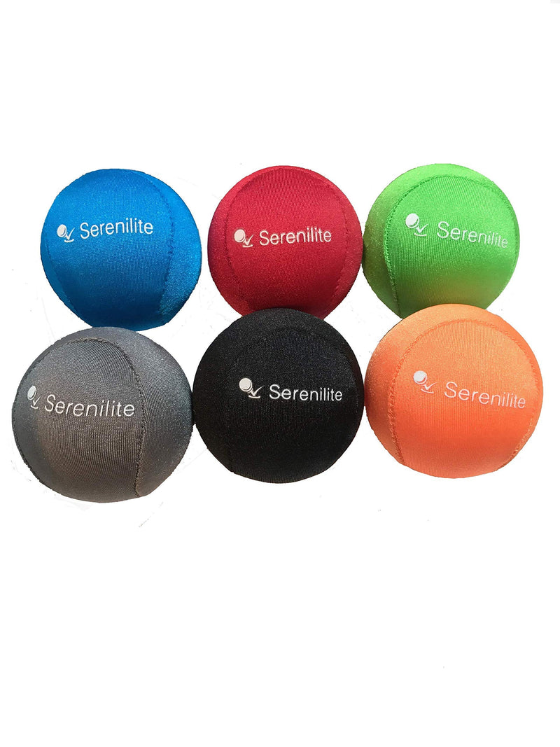 Serenilite Stress Balls, Anxiety Relief Items, Grip Strength Trainer, Meditation Accessories, Physical Therapy Equipment, Fidget Ball, Stress Balls for Adults, Hand Grip Exerciser Strengthener Jet Black - BeesActive Australia