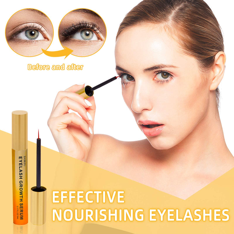 Premium Eyelash Growth Serum and Eyebrow Enhancer Lash boost Serum for Longer, Fuller Thicker Lashes & Brows (0.17FL.oz/5ml) Dorzu-nh - BeesActive Australia