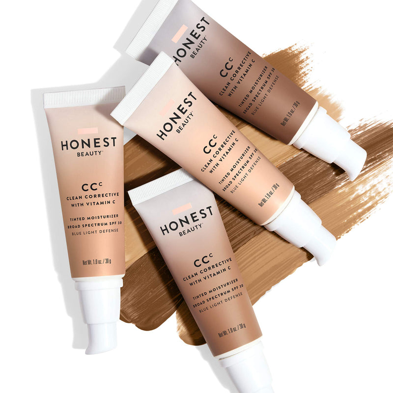 Honest Beauty Clean Corrective with Vitamin C Tinted Moisturizer Broad Spectrum SPF 30, Fair | VEGAN | 6-in-1 Multitasker | Blue Light Defense | Chemical Sunscreen Free & Dermatologist Tested | 1oz - BeesActive Australia