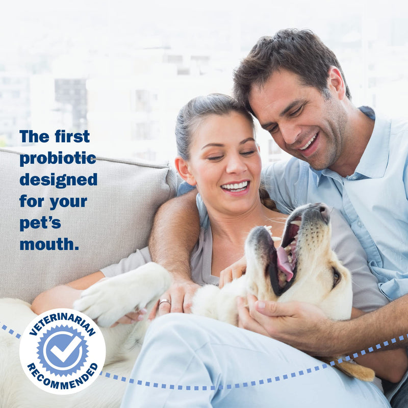ProBioraPet Oral-Care Probiotic for Dogs and Cats - Supports Healthy Teeth and Gums and Freshens Breath - Patented Blend of Probiotics - Vet Recommended Dental Powder for Pets - 30 Day Supply (30g) - BeesActive Australia