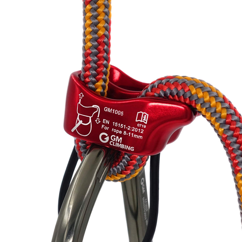 GM CLIMBING Micro Belay Device Tubular V-grooved or Belay Package EN 15151-2 UIAA Certified Belay Package with Carabiner - BeesActive Australia