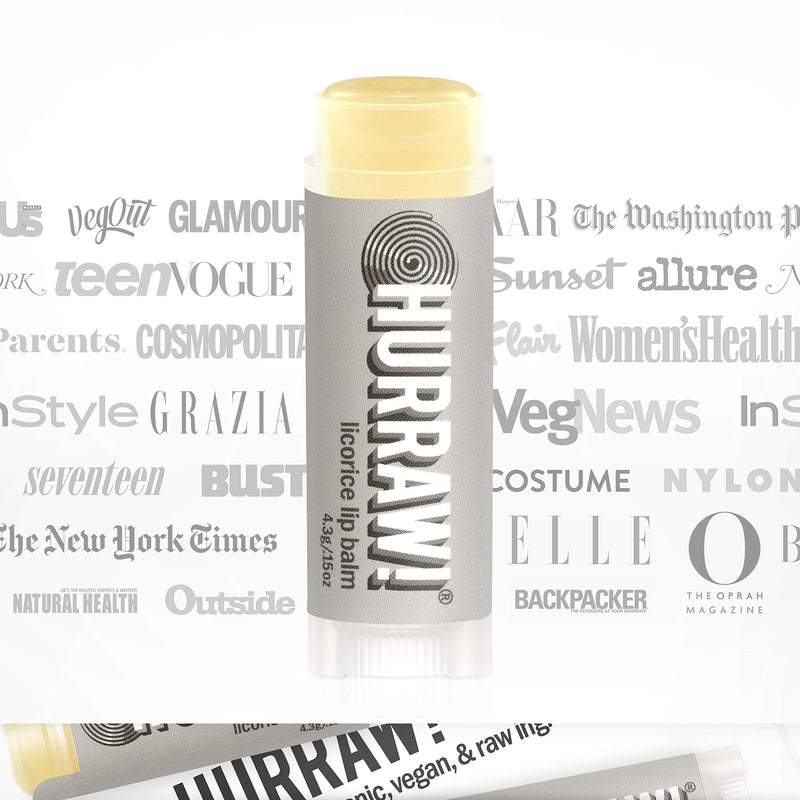 Hurraw! Licorice Lip Balm, 3 Pack: Organic, Certified Vegan, Cruelty and Gluten Free. Non-GMO, 100% Natural Ingredients. Bee, Shea, Soy and Palm Free. Made in USA - BeesActive Australia