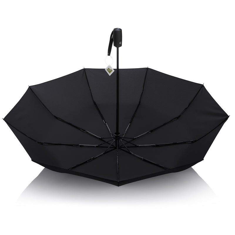 AYL Windproof Travel Umbrella Foldable - with Teflon Coating (Black) Black - BeesActive Australia