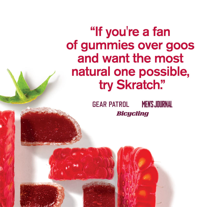 Skratch Labs Energy Chews | Energy Gummies for Running, Cycling, and Sports Preformance | Energy Gel Alternative | Raspberry (10 Pack) | Gluten Free, Vegan - BeesActive Australia