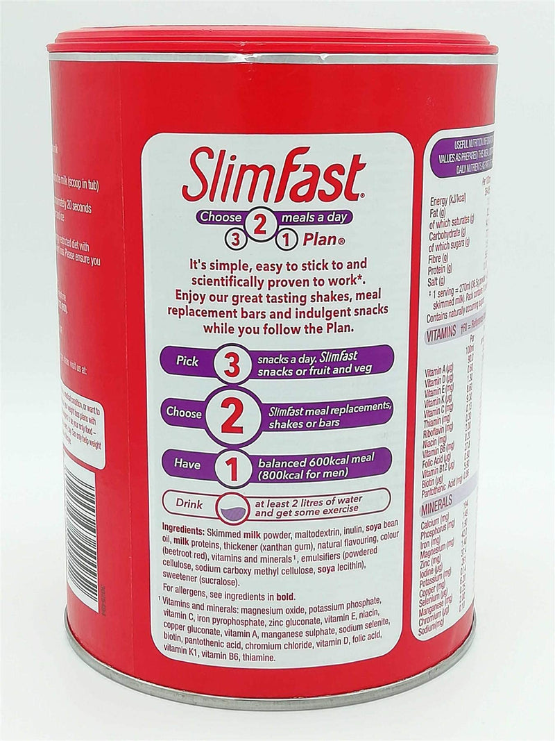 SLIMFAST 365G Summer Strawberry Meal Replacement Milkshake Powder - BeesActive Australia
