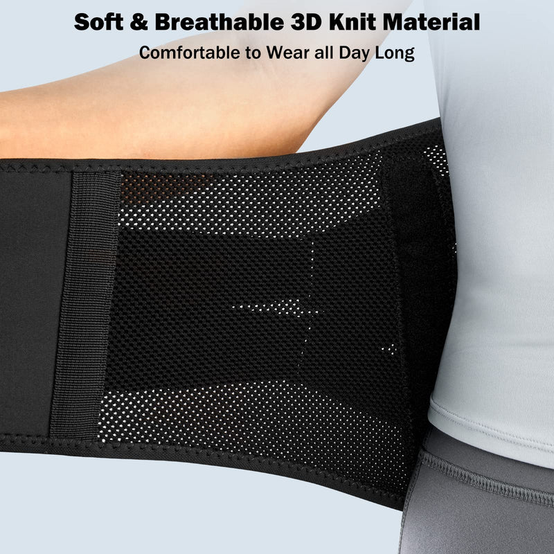FREETOO Back Brace for Lower Back Pain Relief with Pulley System,Lumbar Support Belt for Men & Women with Lumbar Pad, Ergonomic Design and Soft Breathable 3D Knit Material,for Herniated Disc,Sciatica High Support Large (Waist: 40.5～47.2 Inch) - BeesActive Australia