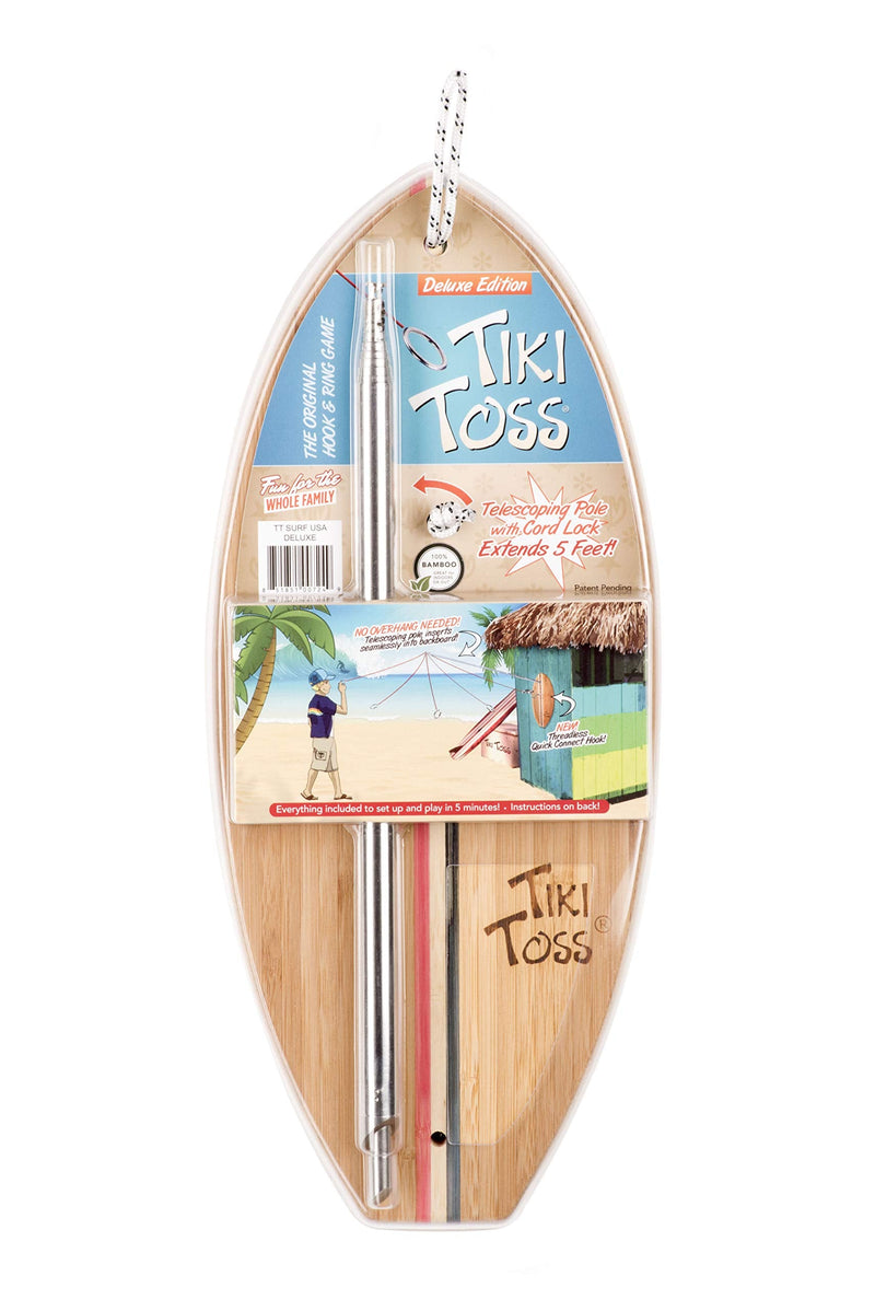 Tiki Toss Ring Toss Game for Adults & Kids - Deluxe, Outdoor or Indoor Americana - BeesActive Australia