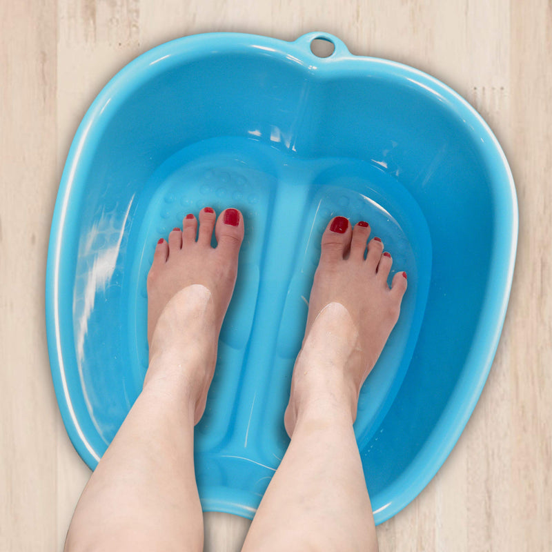 Mantello Foot Soaking Bath Basin - Large Foot Soaking Tub - Pedicure Foot Soak - Home Foot Spa (Blue) Blue - BeesActive Australia