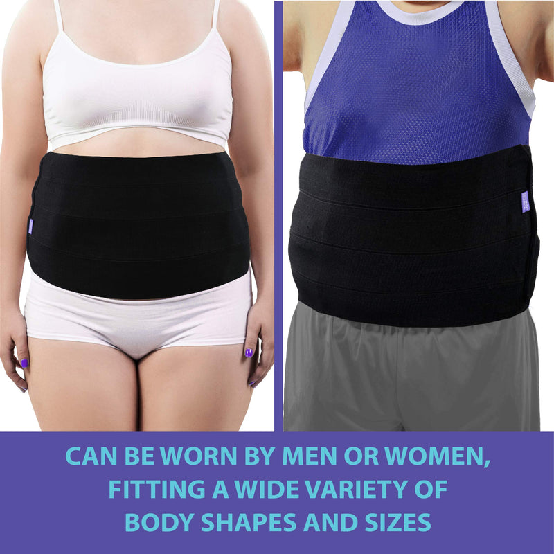 Everyday Medical Plus Size Post Surgery Abdominal Binder I Bariatric Stomach Wrap I Hernia Support for Women and Men I Obesity Girdle great for Liposuction, Postpartum, C-section, Hernia-Size Wide 2XL 2XL (38 - 62 IN) - BeesActive Australia