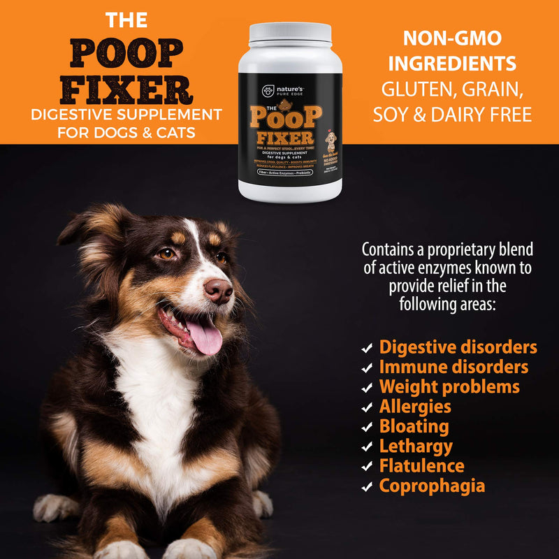 Poop Fixer. Cat & Dog Fiber Supplement Powder for The Perfect Poop! Freeze Dried Pumpkin Powder Dog & Cats Love. Dog Diarrhea Digestive Aid Anti Diarrhea for dogs. Cat & Dog Stool Hardener. - BeesActive Australia