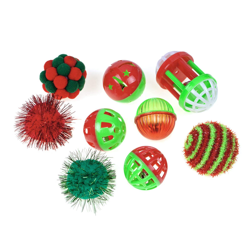 Chiwava 17 Pack Christmas Cat Toy Gifts Bag Set Assorted Toys Variety Pack Kitten Interactive Play - BeesActive Australia