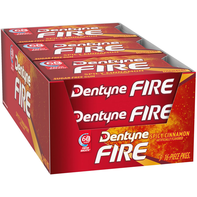 Dentyne Fire Spicy Cinnamon Sugar Free Gums 16 Pieces 39 g - BeesActive Australia