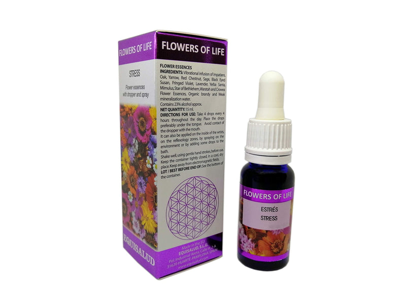 Flowers of Life - Stress - Certified Organic Natural Flower Remedy 15ml Dropper and Spray - BeesActive Australia