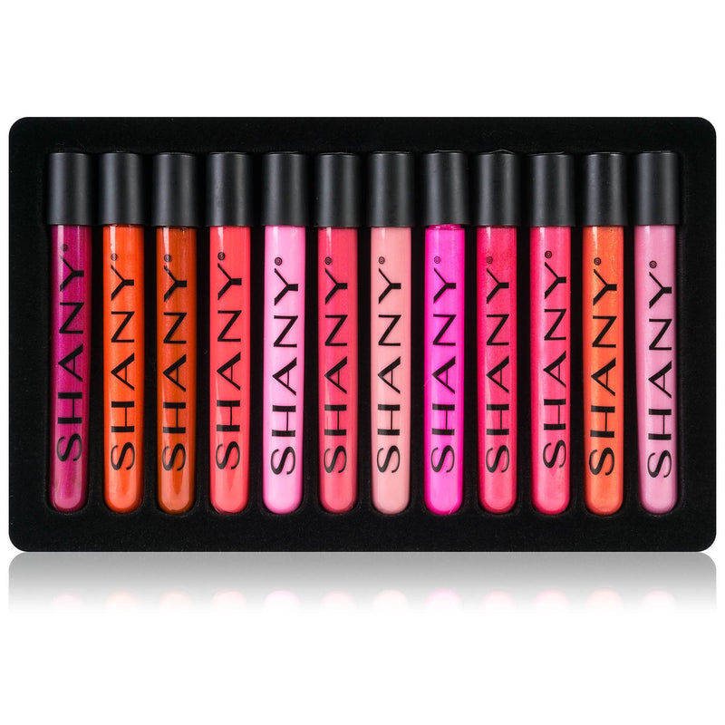 SHANY The Wanted Ones - 12 Piece Lip Gloss Set with Aloe Vera and Vitamin E - BeesActive Australia