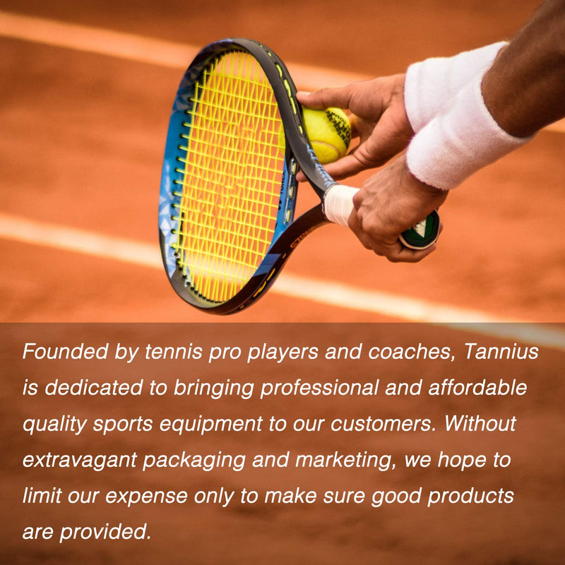 Tannius Tennis Racket Grip Tape, (6 or 9 Pack) Dry Feel Tennis Grips, Absorbent and Enhanced Tennis Racquet Overgrip Black - BeesActive Australia
