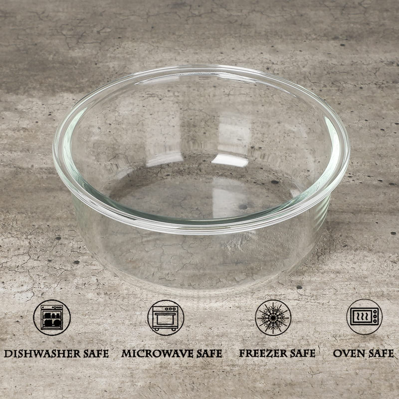 GDCZ Glass Raised Cat or Small Dog Bowls 18 Ounces Transparent - BeesActive Australia