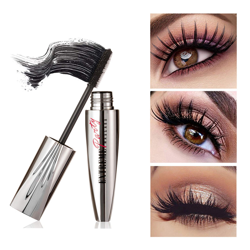 Wismee Mascara and Eyeliner Set 4D Silk Fiber Mascara Black Volume and Length Waterproof Eyelash Quick Drying Long Lasting Eye liner Pen Cosmetic Kit with Sharpener for Women Girls Eyes Makeup - BeesActive Australia