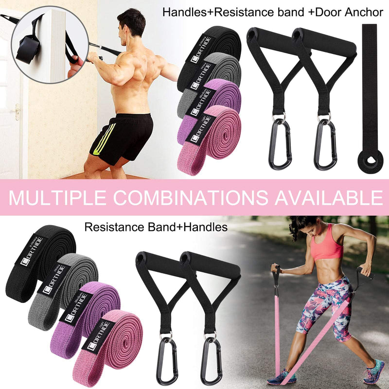 CORTNOE Pull Up Assistance Bands - Pull Up Bands Fabric Long Resistance Bands Set of 10 Long Workout Bands with Door Anchor, Handles, Exercise Bands for Working Out, Weight Training - BeesActive Australia