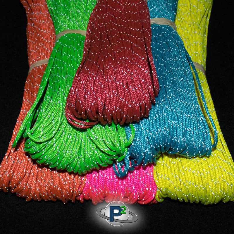 [AUSTRALIA] - PARACORD PLANET 1.8mm Fluorescent Reflective Guyline Tent Rope Cord Camping Paracord 1 Pack - Red 20 M 