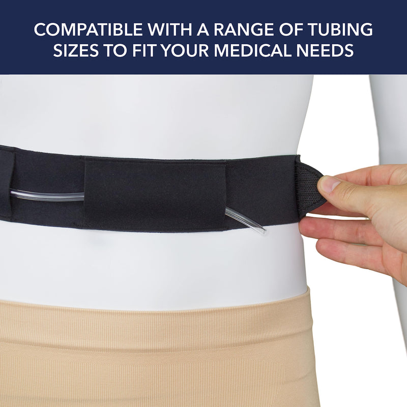 Peritoneal Dialysis Tube Belt - Slim, Soft and Stretchy PD Catheter Belt - Safe for Skin - Made in The UK - Peg Tube Supplies - Medical Peritoneal Dialysis Accessories (Large - 37″-50″, Beige) Large - 37″-50″ - BeesActive Australia