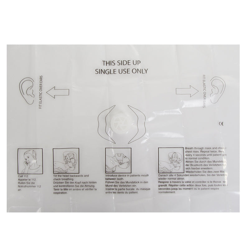 CPR Resuscitation Face Mask Shield - Mouth to Mouth First Aid Cross Contamination Protection - BeesActive Australia